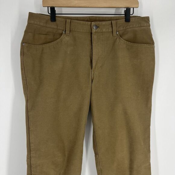 Lululemon ABC Pants Size 34x31 Mens Artifact Brown Utilitech Slim Fit Chino - Picture 2 of 10